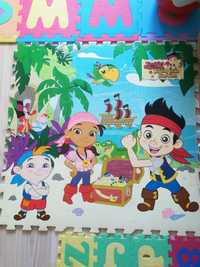 Tapete puzzle em espuma para criança Jake e os Piratas (Disney)