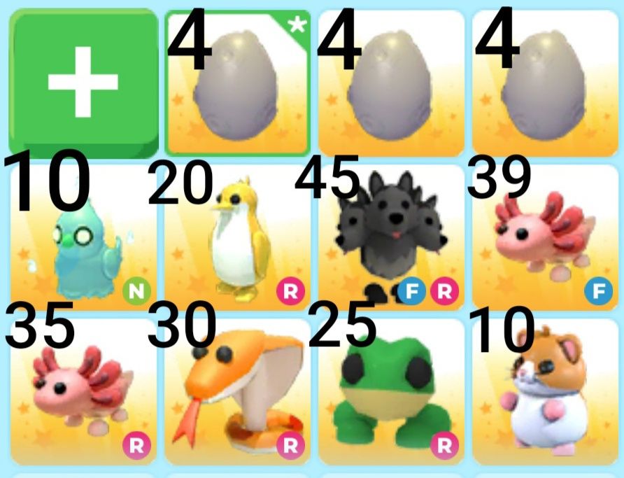 Adopt me пети та інші речі