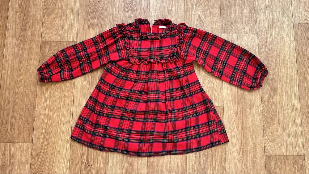 Сукня Next різдвяна в клітинку 122 см