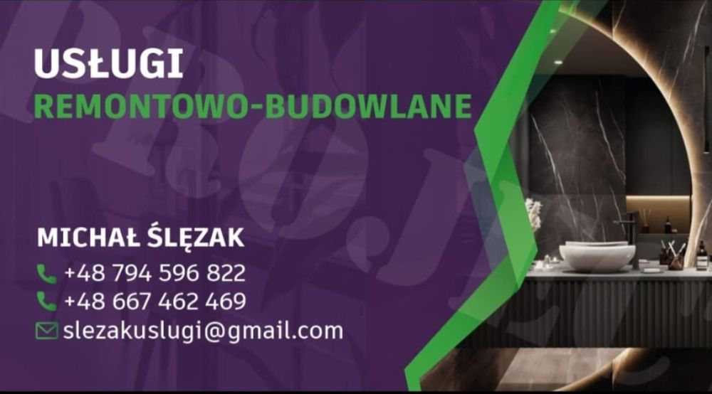 Usługi remontowo budowlane wykończanie wnętrz