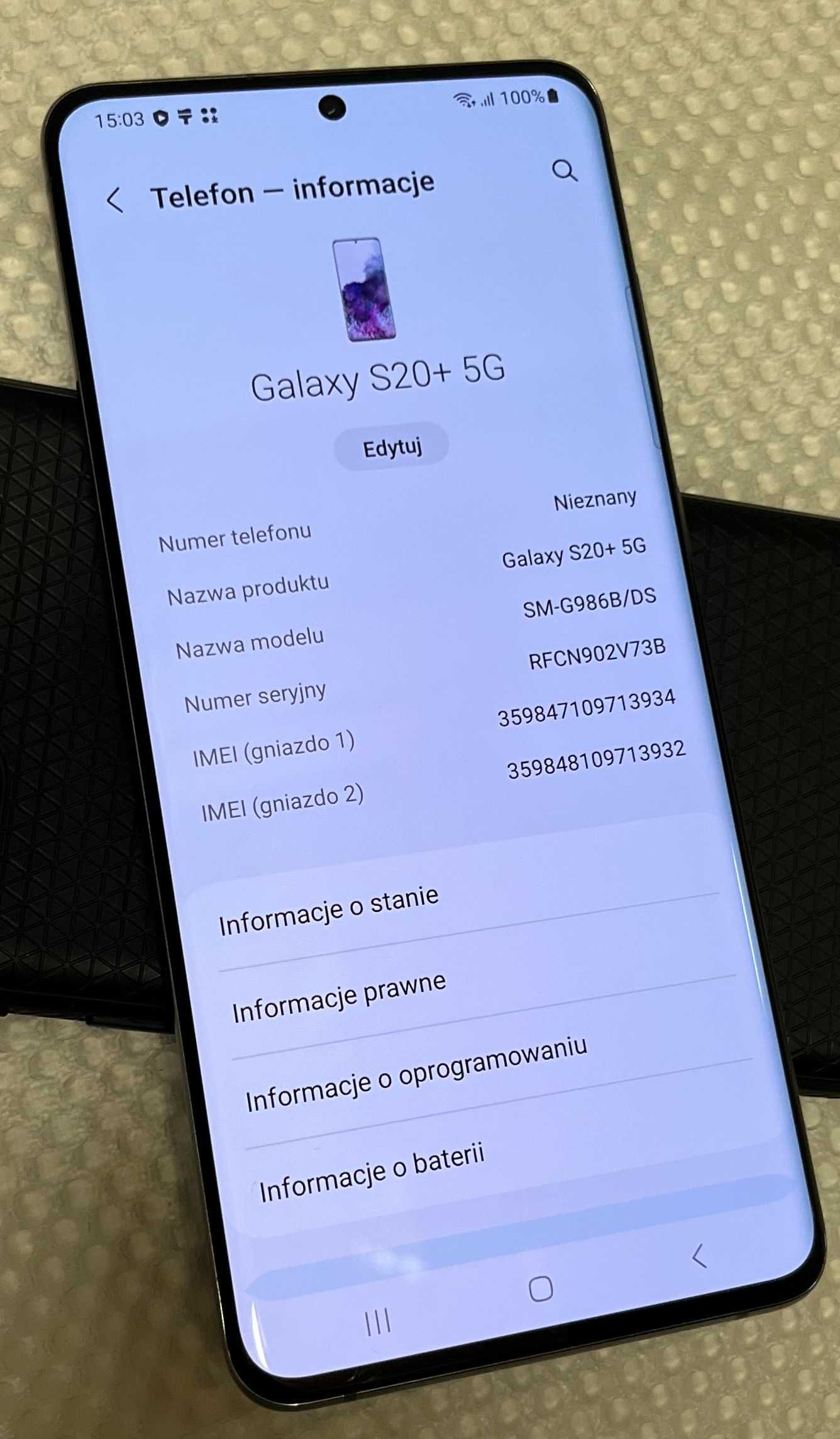 Samsung Galaxy S20+ Plus 5G SM-G986B/DS 128GB