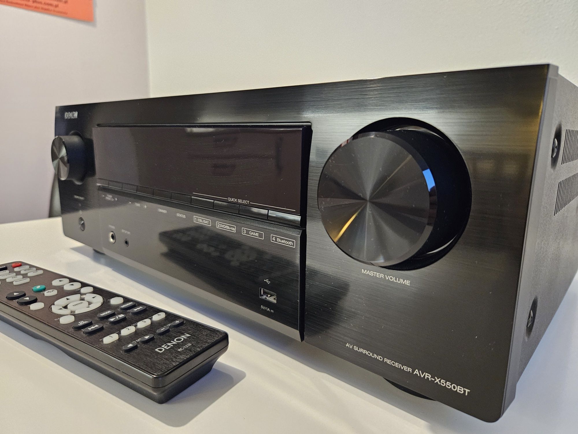 DENON AVR-X550bt 5.2 Bluetooth 4K Dolby Vision