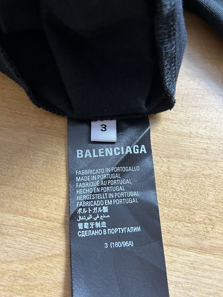 Balenciaga Metal Black T-Shirt оригинал футболка баленсиага