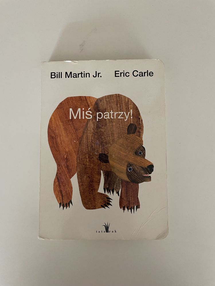 Miś patrzy! Eric Carle kartonowa książka dla małych dzieci