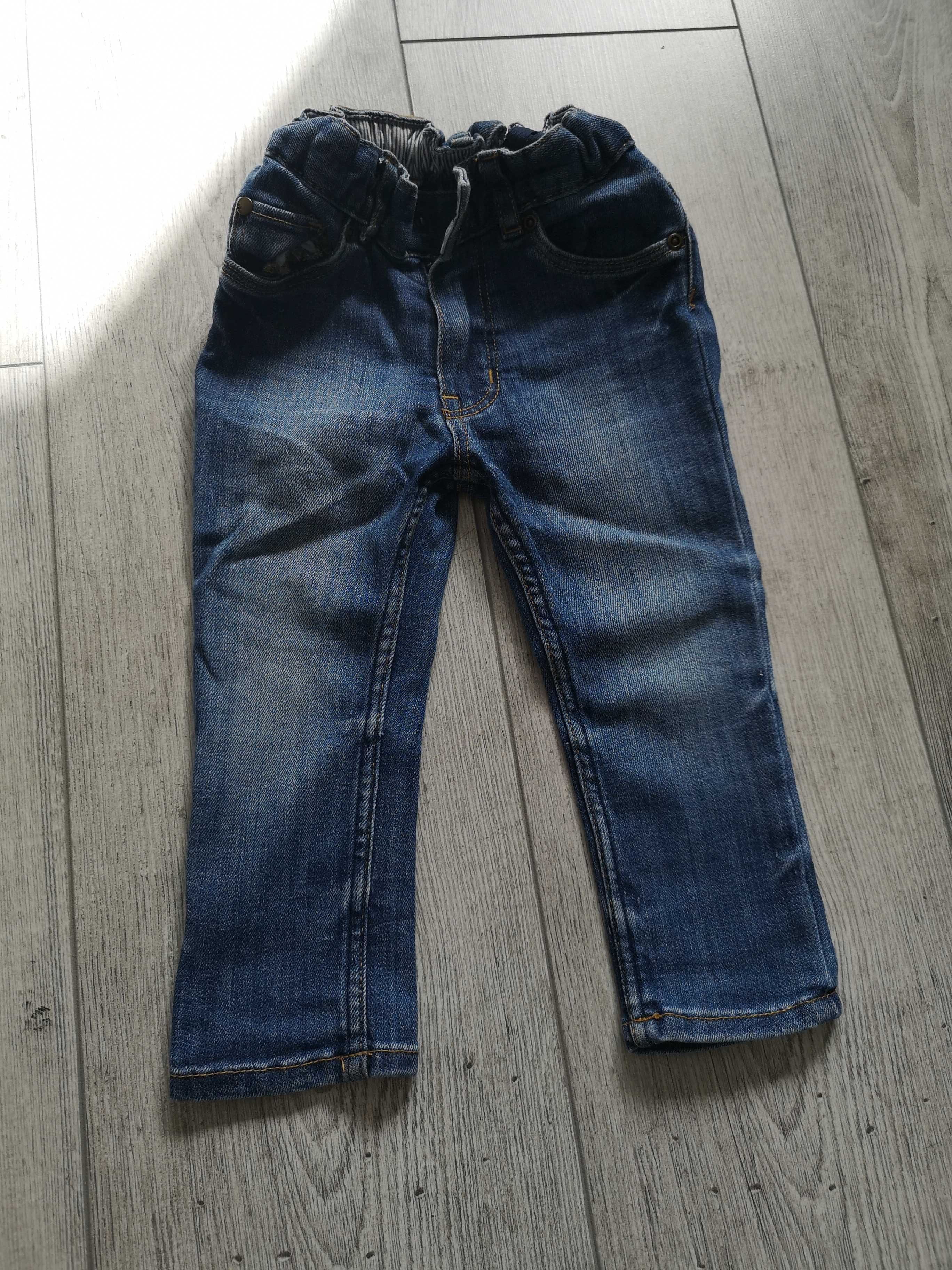 Spodnie jeansowe slim H&M rozmiar 80