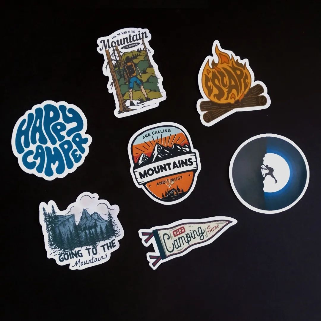 Стікери стікербомбінг наліпки пак adventure пригоди наклейки sticker