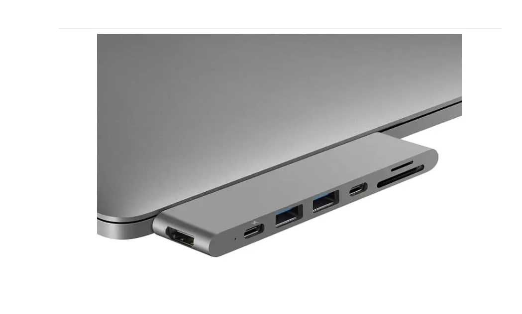 USB-C Xаб 7-в-1 (Purgo) для MacBook Pro, 13, M2, Air 2018-2022