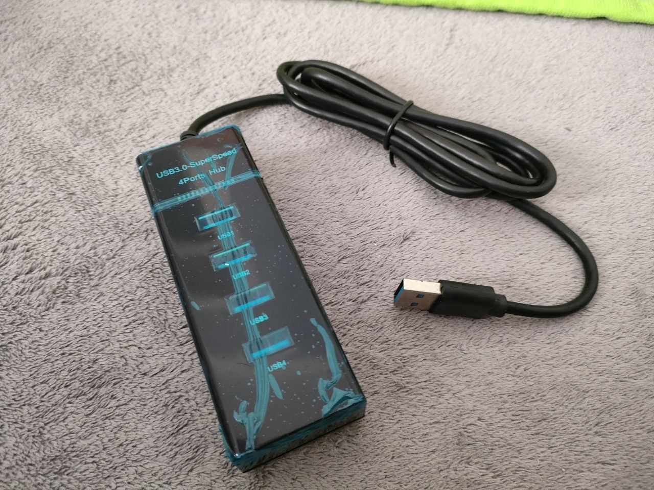USB хаб 3.0 4in1 Длинный кабель 1.2м Hub адаптер концентратор