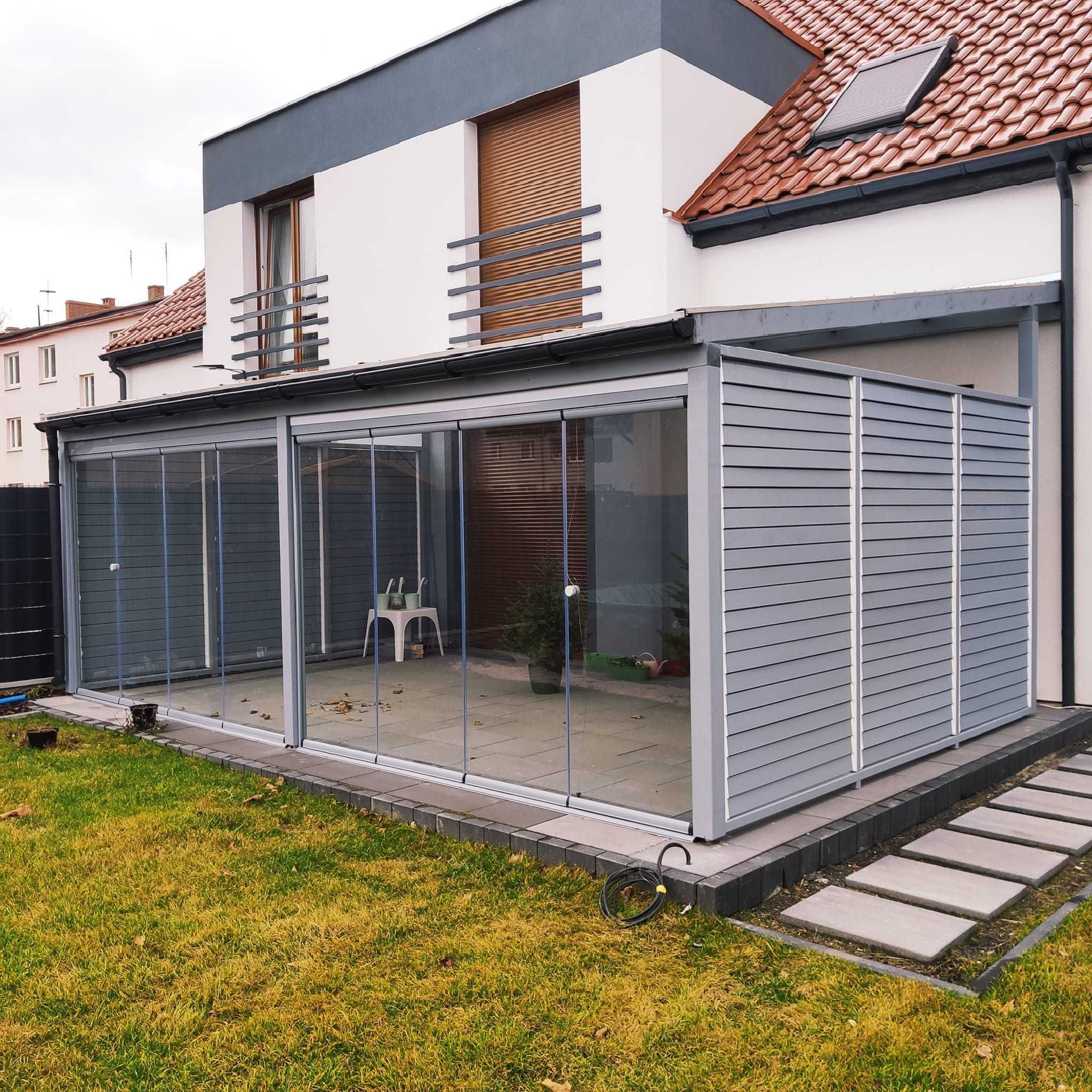 Zabudowa tarasu Zadaszenie tarasu pergola wiata ogród zimowy wymiar1x1