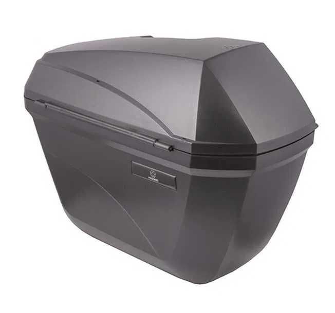 Nowe! Kufry boczne Moretti MR-B66 23L Czarne Stelaż Czerwony Odblask