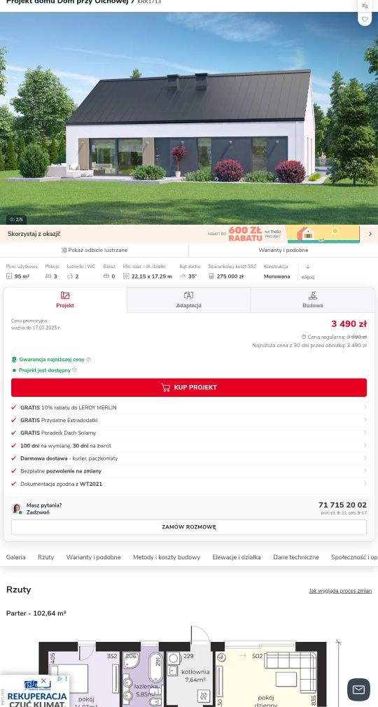 Projekt domu Extradom 95m2 przy Olchowej 7