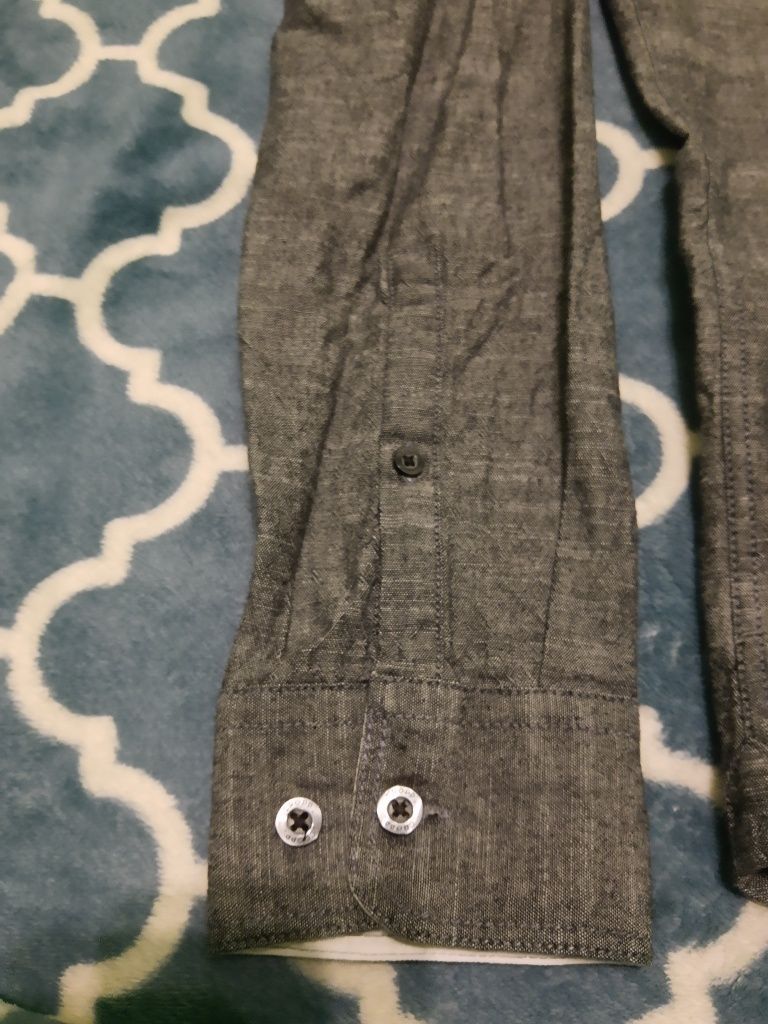 Koszula męska z długim rękawem Slim Fit L