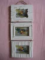Komplet ramek - 3 sztuki - bambus - boho - rustic