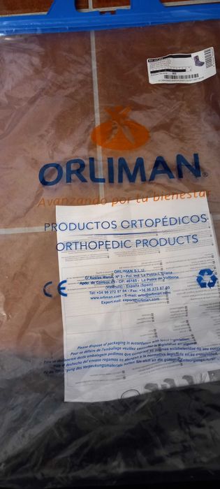 Bota ortopédica insuflável usada 15 dias