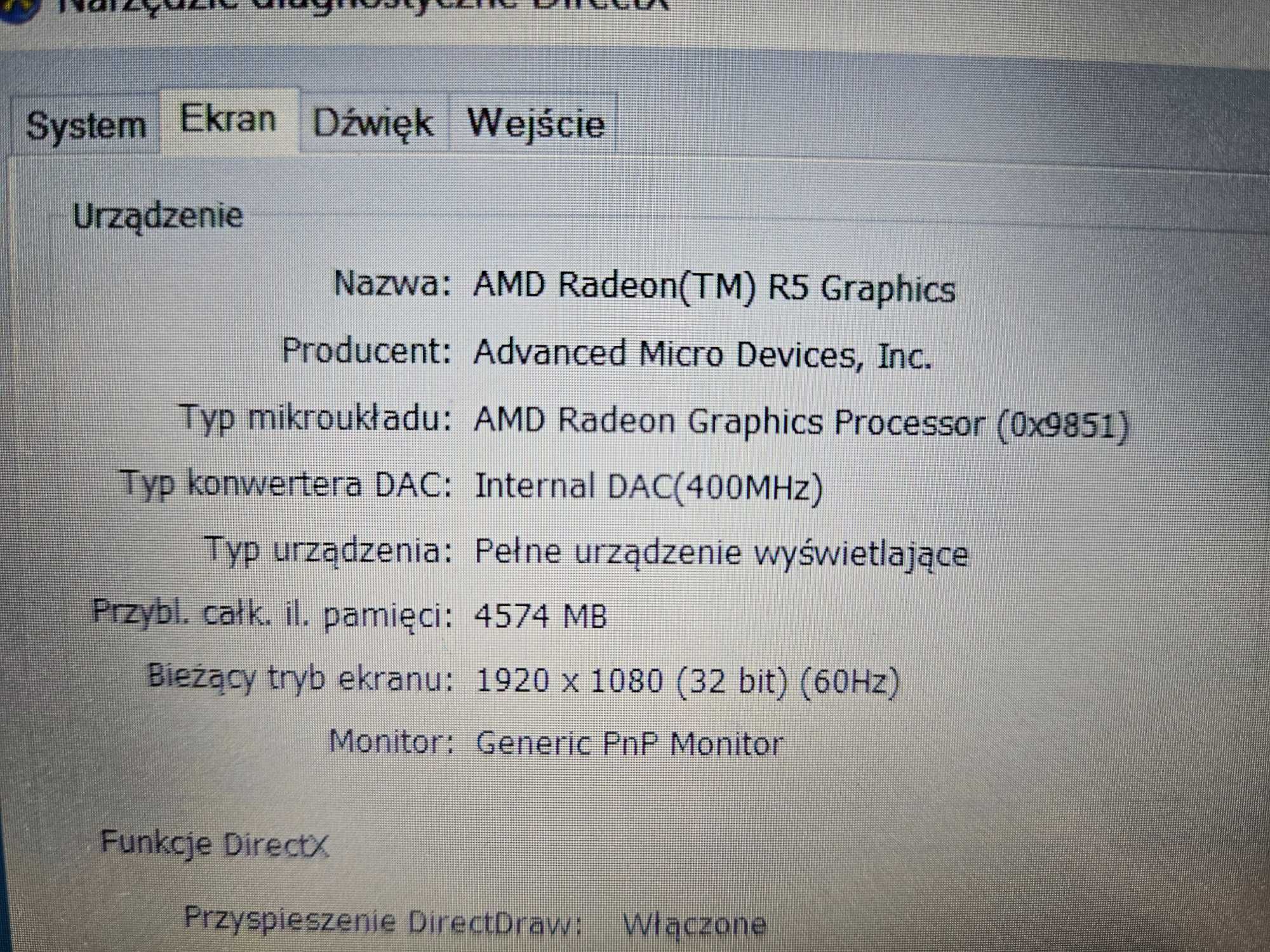 Laptop GAMINGOWY HP 15' A8 I7 8x2.50/AMD RADEON 5GB/16gbRAM/ssd/FHD