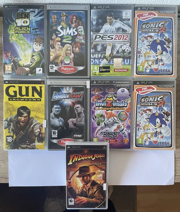 Lote 9 Jogos PSP Completo