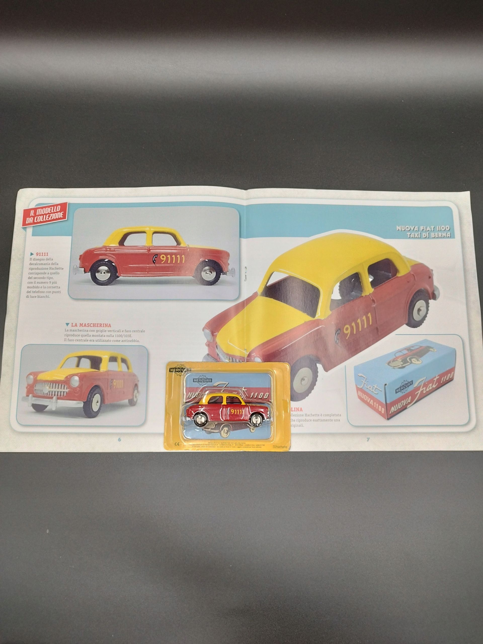 Model Hachette 1:43 Nuova Fiat 1100 Taxi Di Berna nr3