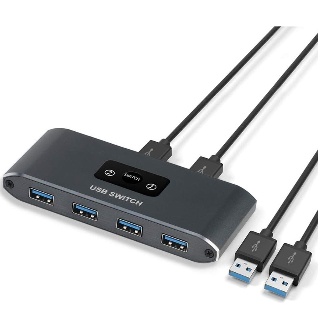 NIERBO USB 3.0 Свіч Селектор 2 in 4 out USB 3.0 2 Piece Splitter Swi