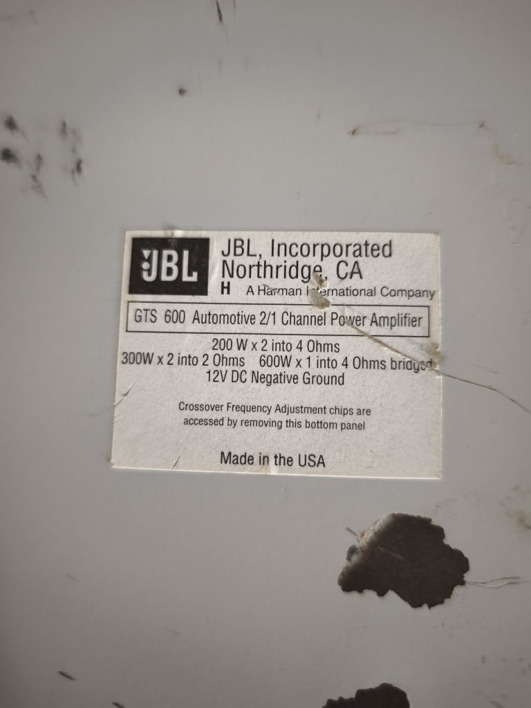 Підсилювач JBL GTS 600 USA