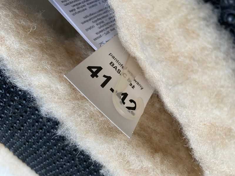 Pantofle nie merino slippers wełna Alwero kapcie papcie woolmark