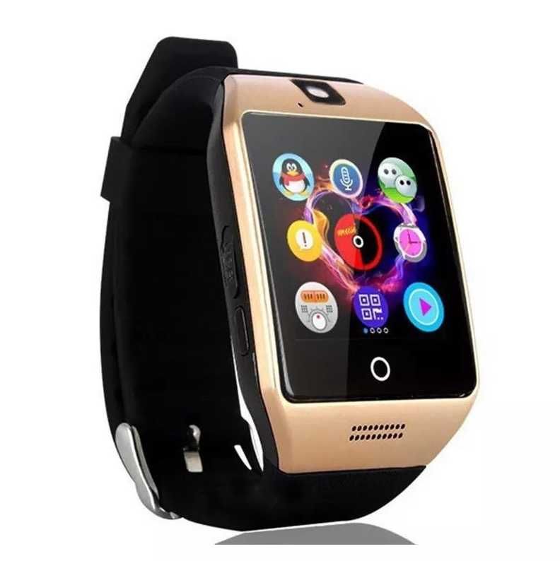 Розумні годинник Smart Watch Q18 Grape 64 Мб з блютуз, камерою Gold