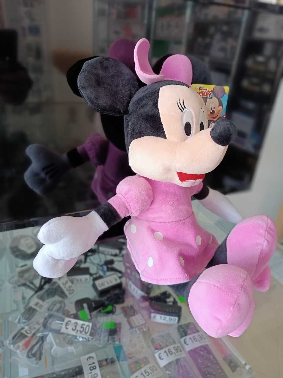 Novidade:Peluche Minnie Mouse Rosa 40cm(30cm/sentado)