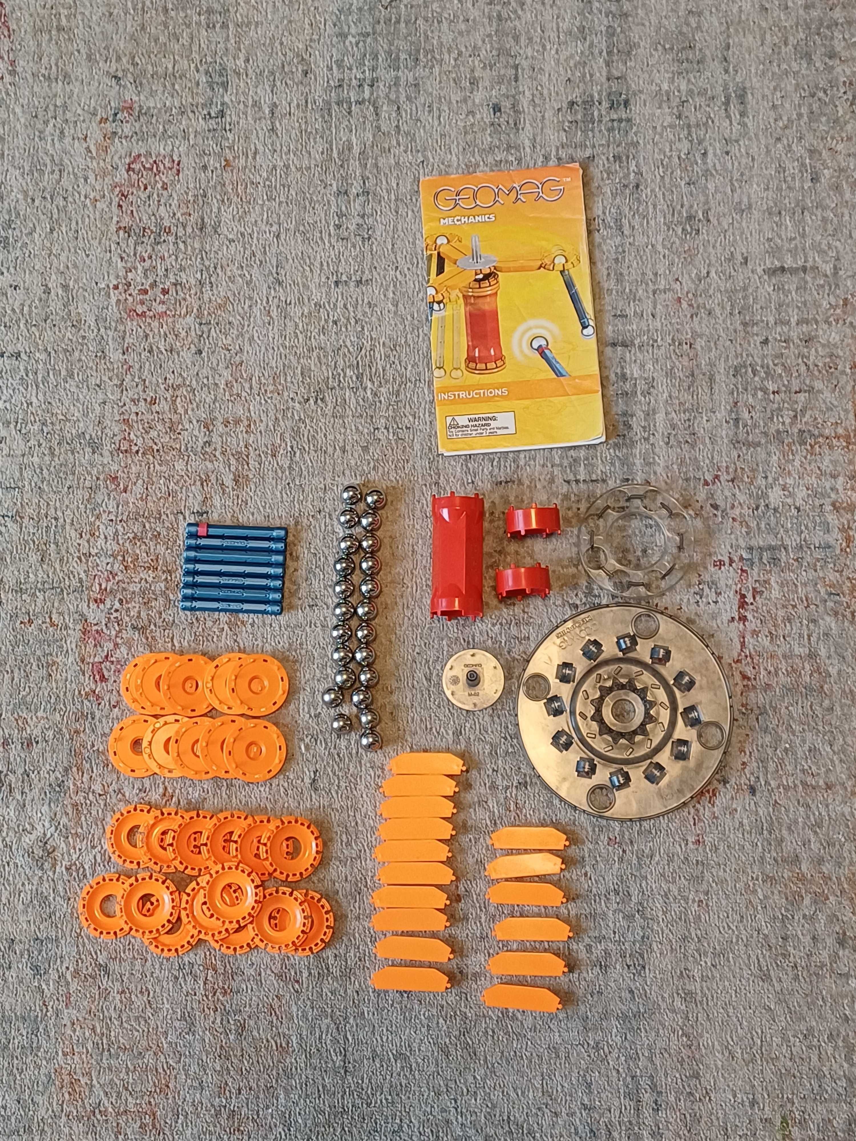 Duża kolekcja klocków GEOMAG Panels+Mechanics (6 zestawów + luzem)ORYG
