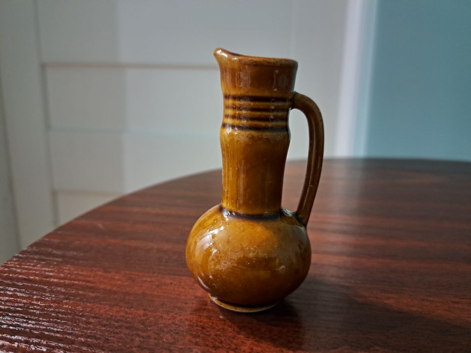 Ceramika prl wazonik Bolesławiec miniatura