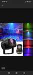 Projektor dyskotekowy lampa LED RGB  disco laser do klubu plus pilot