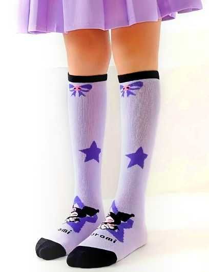 Kuromi długie skarpetki Hello Kitty Kawaii rozmiar uniwersalny