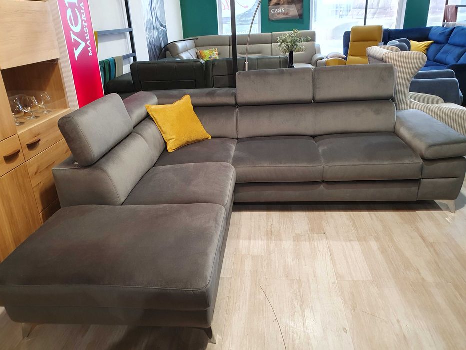 Narożnik Dahlia 2RC/X90k1STP z funkcją spania tk.JAGUAR Promocja