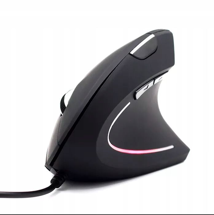 Myszka Pionowa Wertykalna Mysz Ergonomiczna Przewodowa Usb Cicha Zenwi
