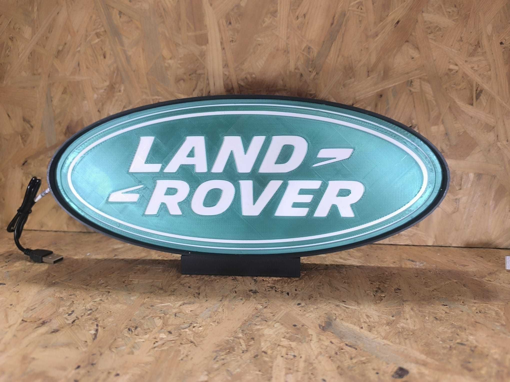 Luminária Decorativa / Lightbox Land Rover