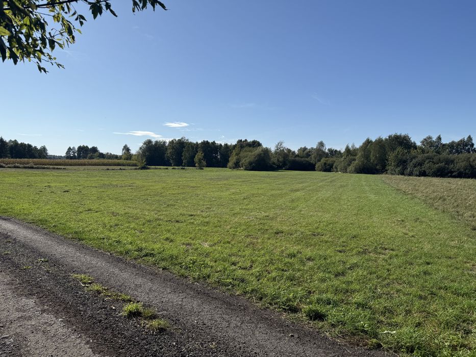 Działka inwestycyjna7730 m² media-prąd, woda miejska w sąsiedztwieCPK