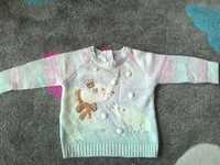 Sweter dziewczęcy F&F 6-9M