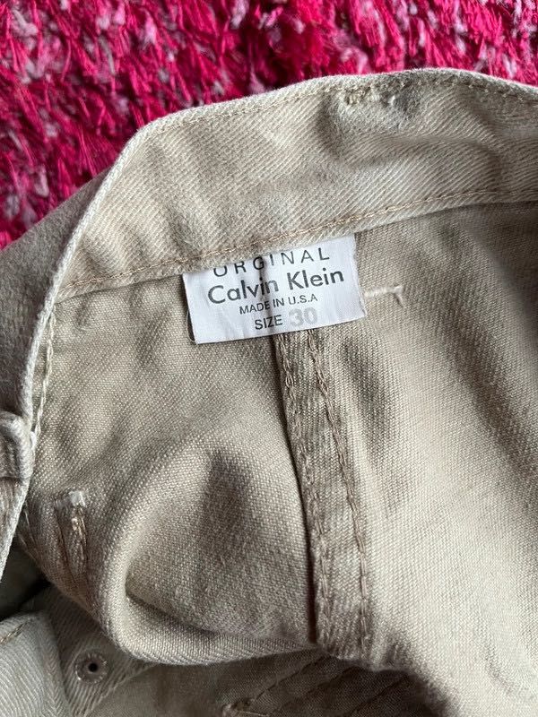 Calvin Klein jeansowa spódniczka z guzikami vintage