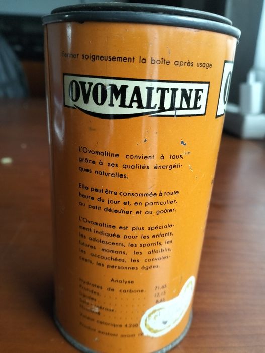 Antiga lata Ovomaltine