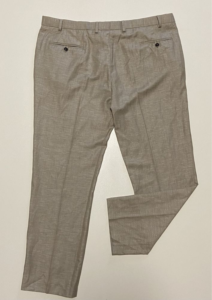 Marks & Spencer 3XL 42 Льняные Мужские шерстяные лён XXXL штаны летние