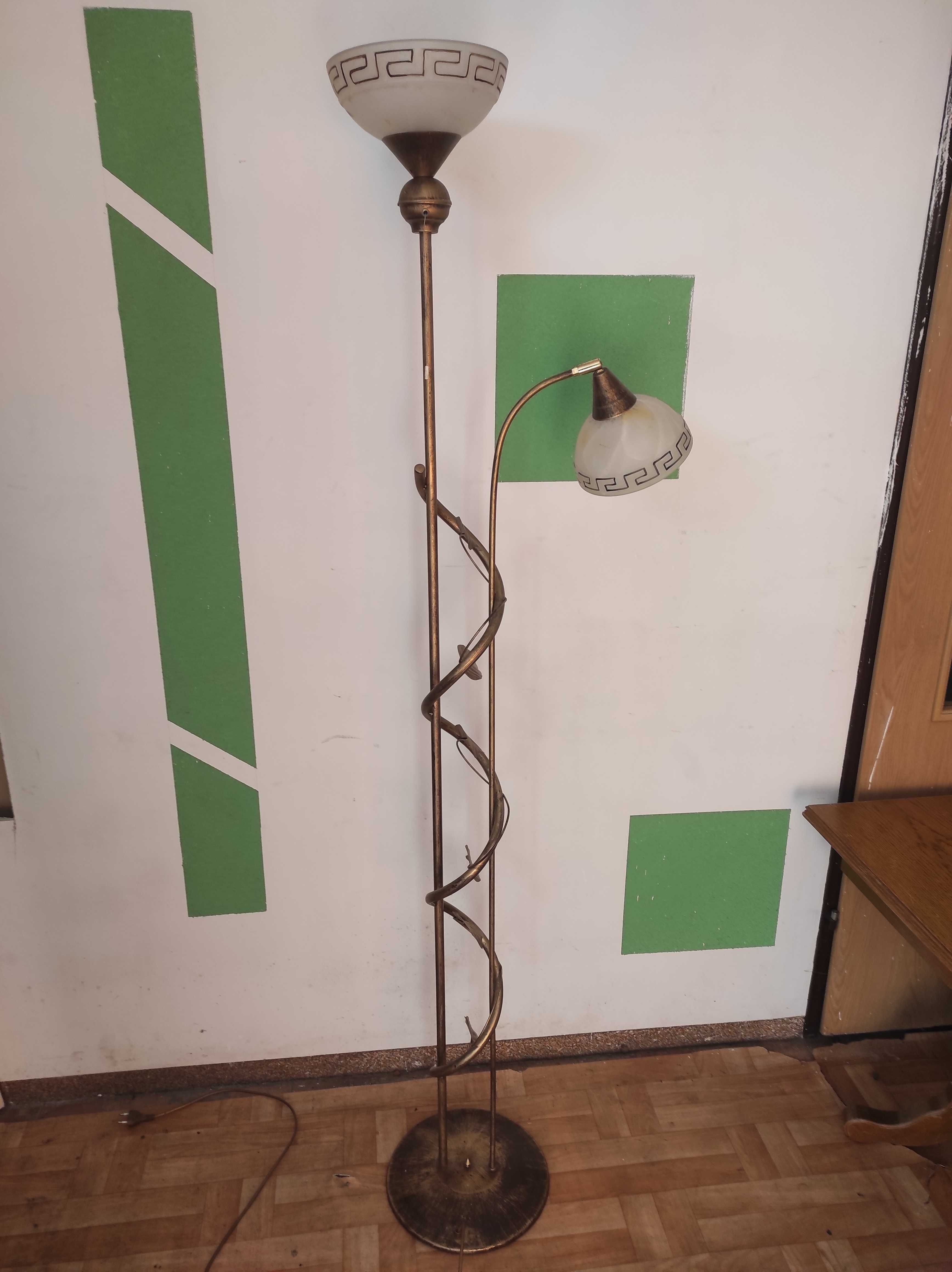 Lampa stojąca salonowa, podłogowa 182 cm. Bluszcz metaloplastyka
