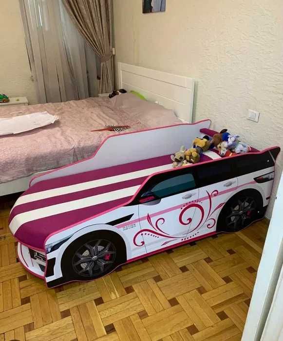 Кровать машина з матрасом/ліжко машина/диван авто/Безкоштовна доставка