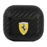 Etui Ferrari On Track PU Carbon na AirPods 3 - czarne