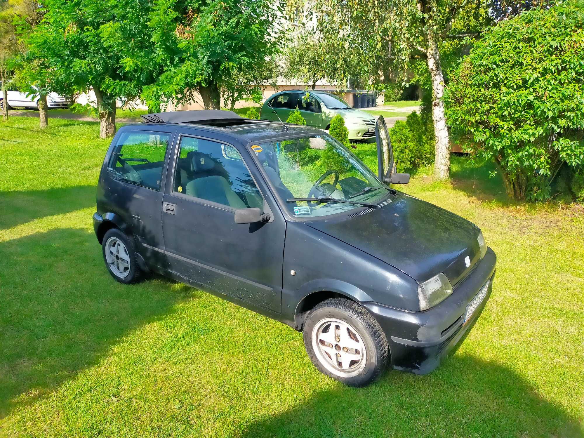 Fiat Cinquecento SX 900 cm3 1996 r. Faltdach Tapicerka Abarth