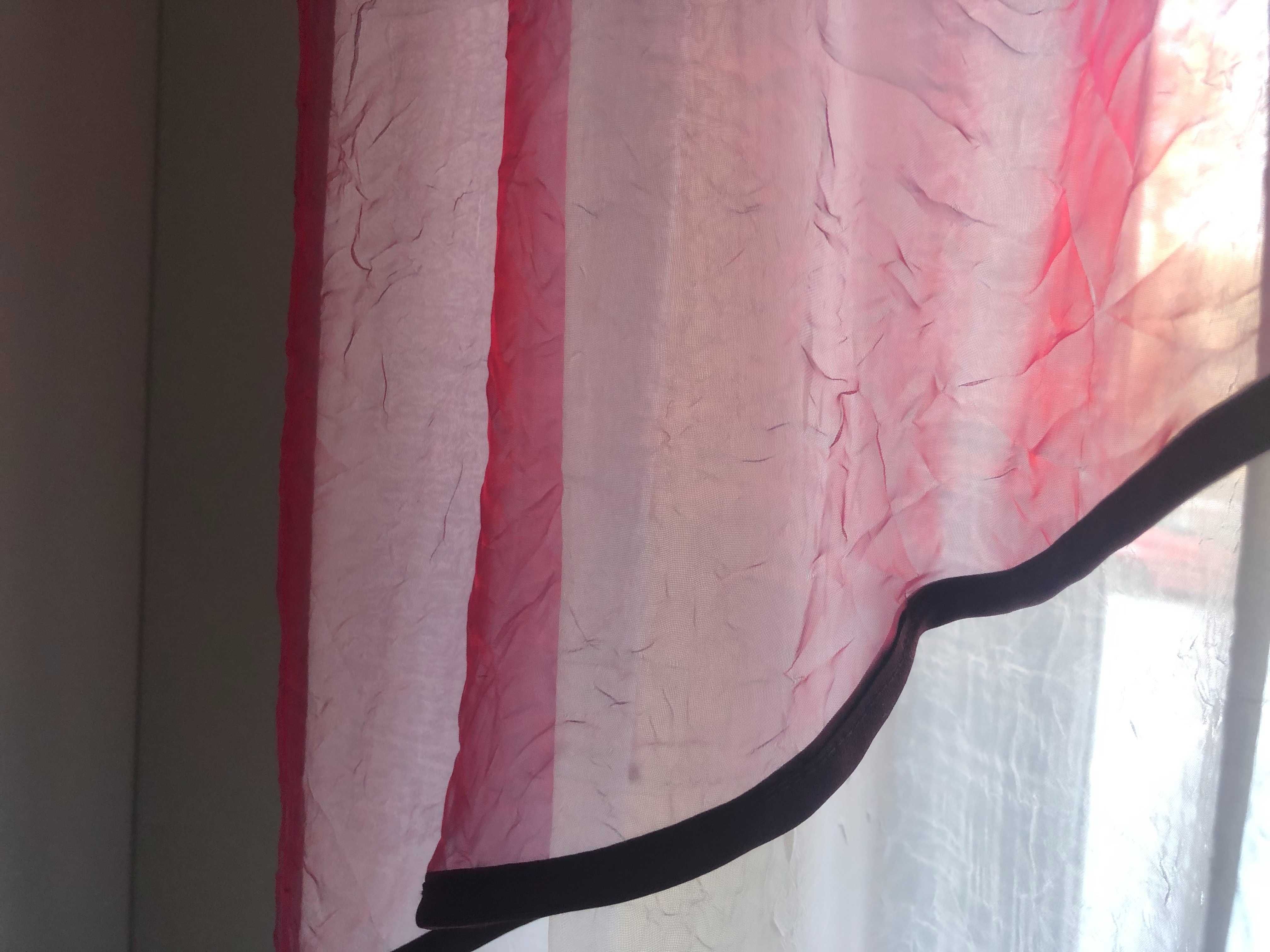 Gotowe firany zasłony lambrekin szer 160x145cm dwie sztuki