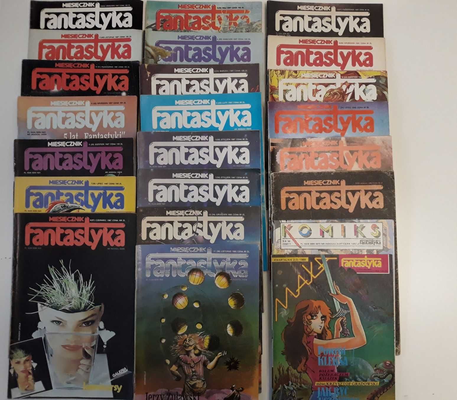 Fantastyka, miesięczniki od roku 1983 do roku 1991