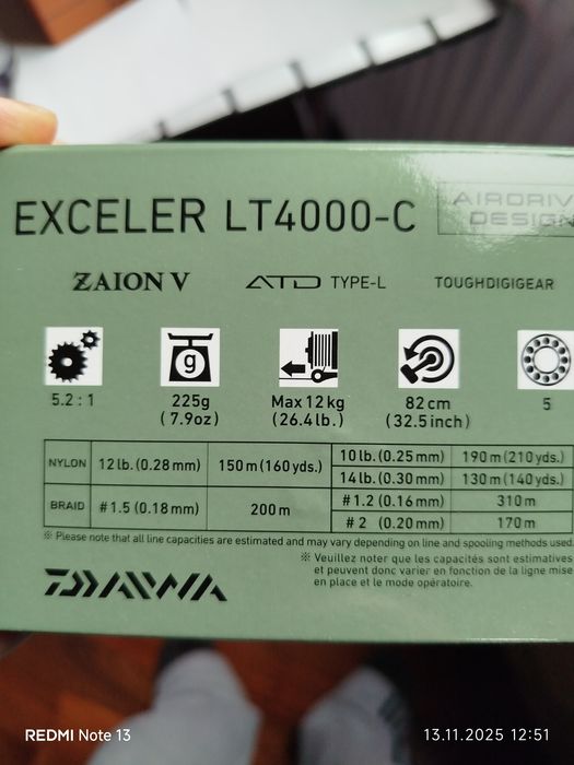 Daiwa Exceler 23 LT 2000 2500 2500S 3000 4000 6000 Regal 24 1000S 2000