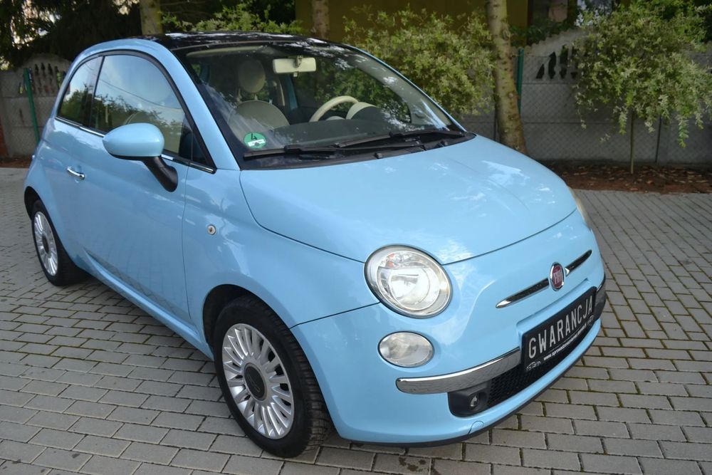 Fiat 500 Zobacz Błękitną Benzynkę w Automacie*Bardzo Zadbany*Jeden Właściciel*