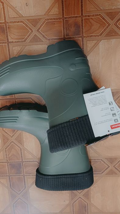 Gumowce, zielone gumowce, ocieplane rozmiar 43