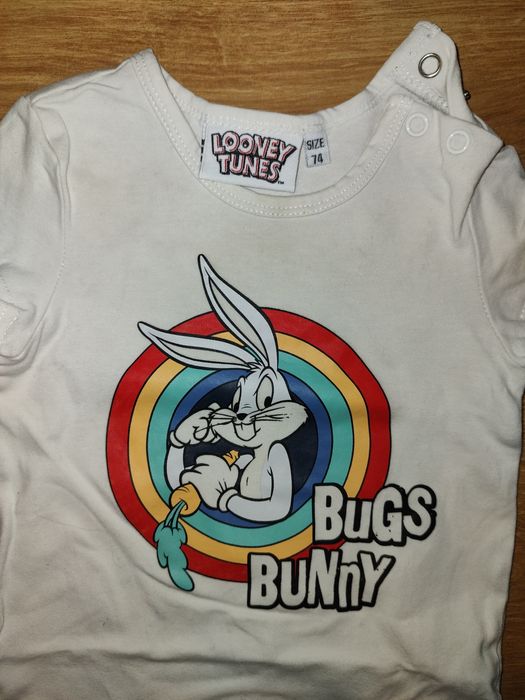 Body z krótkim rękawem rozmiar 74 Looney Tunes
