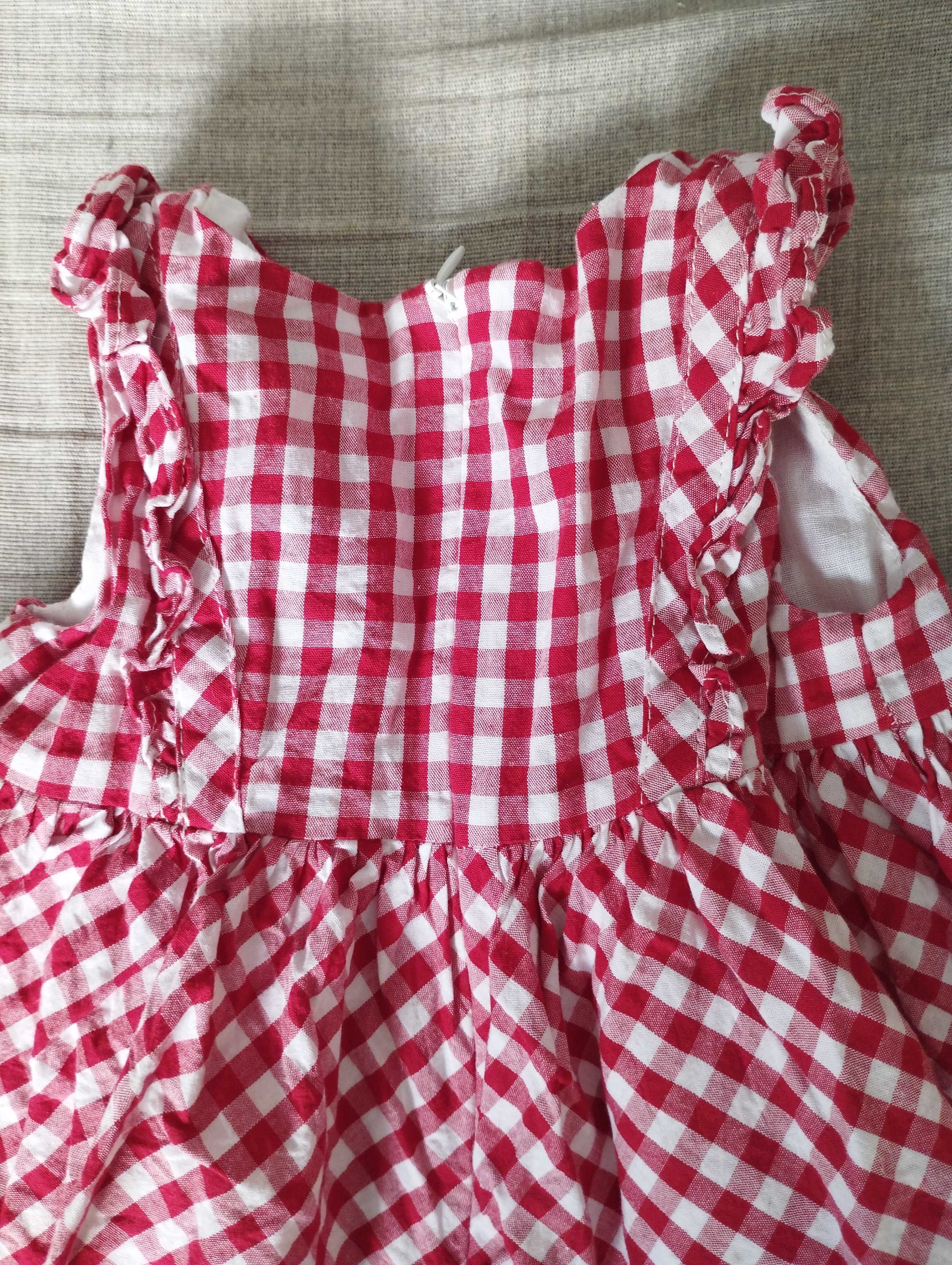 vestido vermelho e branco Mayoral