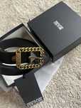 Piękny pasek damski rozmiar 85 versace jeans couture